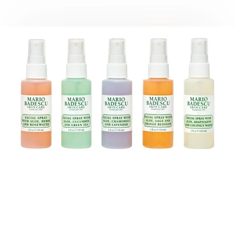 Set of 5 Mario Badescu Facial Sprays with Aloe  FIVE DIFFERENT FRAGRANCES